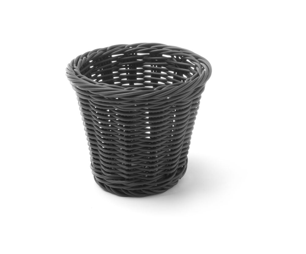 Snackkorg, HENDI, Svart, ⌀130x(H)110mm
