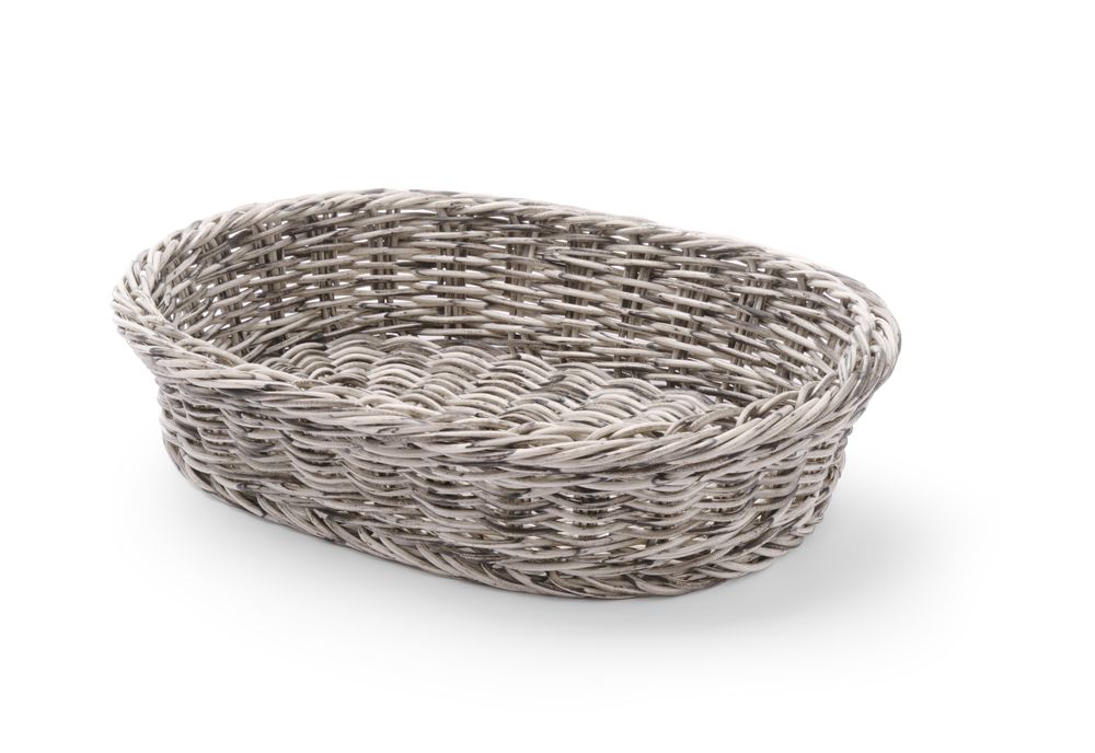 Bagerikorg oval, HENDI, ljusgrå, 320x230x(H)70mm