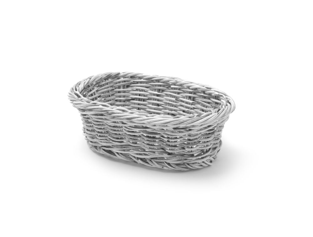 Bagerikorg oval, HENDI, ljusgrå, 190x120x(H)60mm