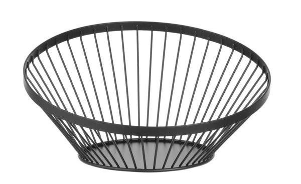 Hendi Fruktkorg vinklad rund svart, ⌀280x(H)130mm