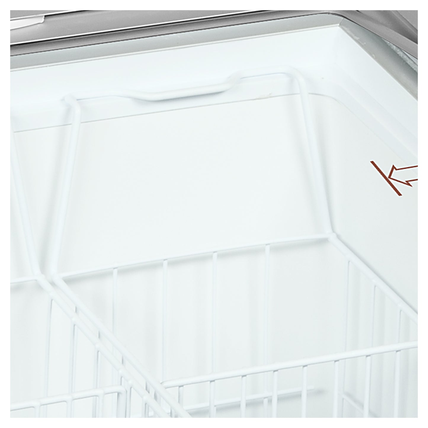IC401SCEB - Glassfrys - Frysbox med kurvade skjutlock i glas