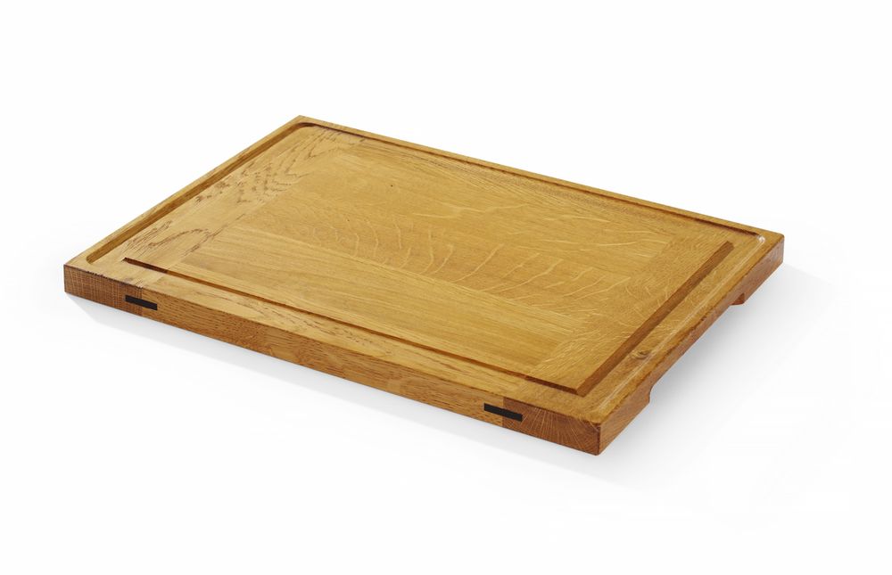 Serveringsbräda i ek, HENDI, 370x270x(H)20mm, Rektangulär