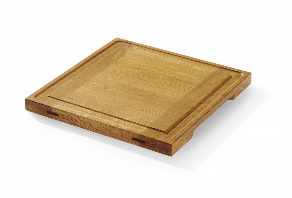 Serveringsbräda i ek, HENDI, 270x270x(H)20mm, Rektangulär