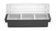 BarUp Kryddhållare - 3 behållare, Svart, 480x150x(H)100mm