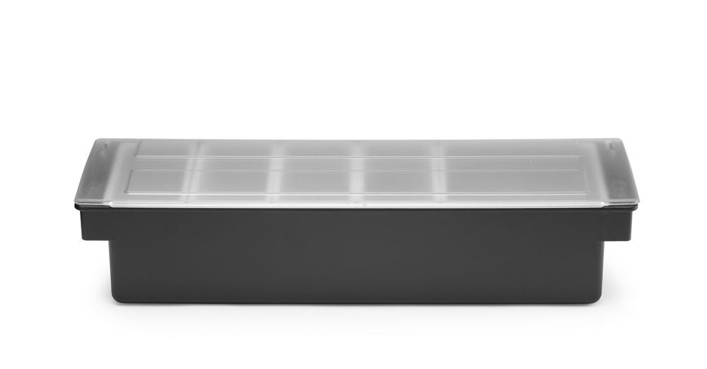 Kryddhållare - 5 behållare, BarUp, Svart, 480x150x(H)100mm