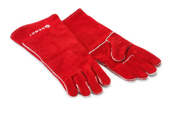 Heat resistant gloves, leather