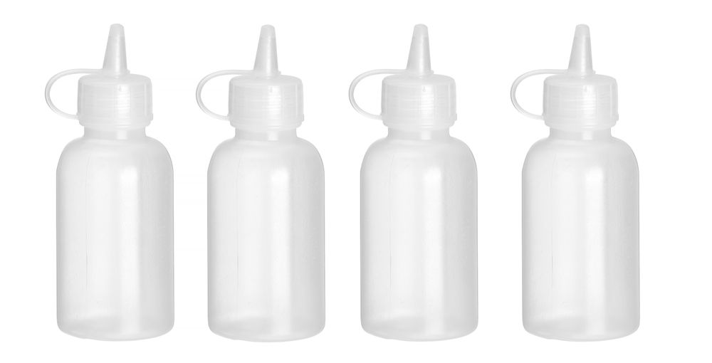 Minisåsdispenser - set med 4 st., HENDI, 0,05L, Transparent, ⌀35x(H)100mm