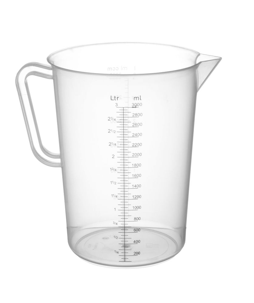 Mätkanna av polypropen, HENDI, 3 l, ⌀160 x (H) 240 mm