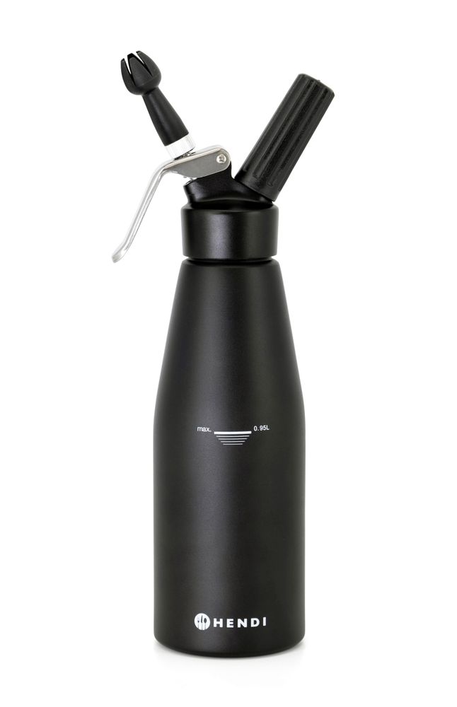 Gräddvisp, HENDI, Kitchen Line, 0,95L, Svart, ⌀95x(H)320mm