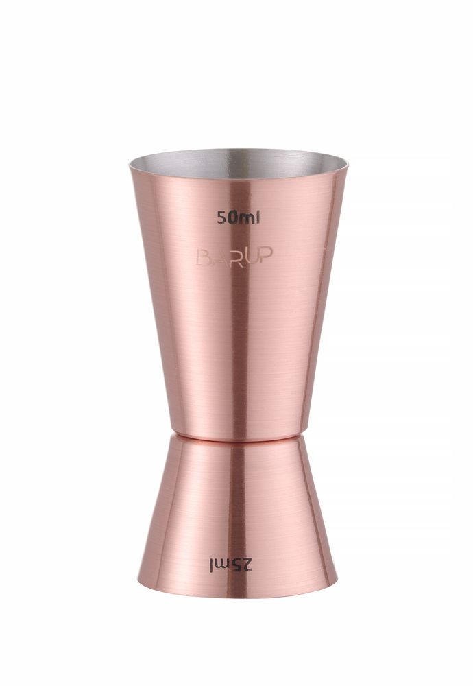 Jigger 25/50 ml, BarUp, Copper, ⌀42x(H)86mm