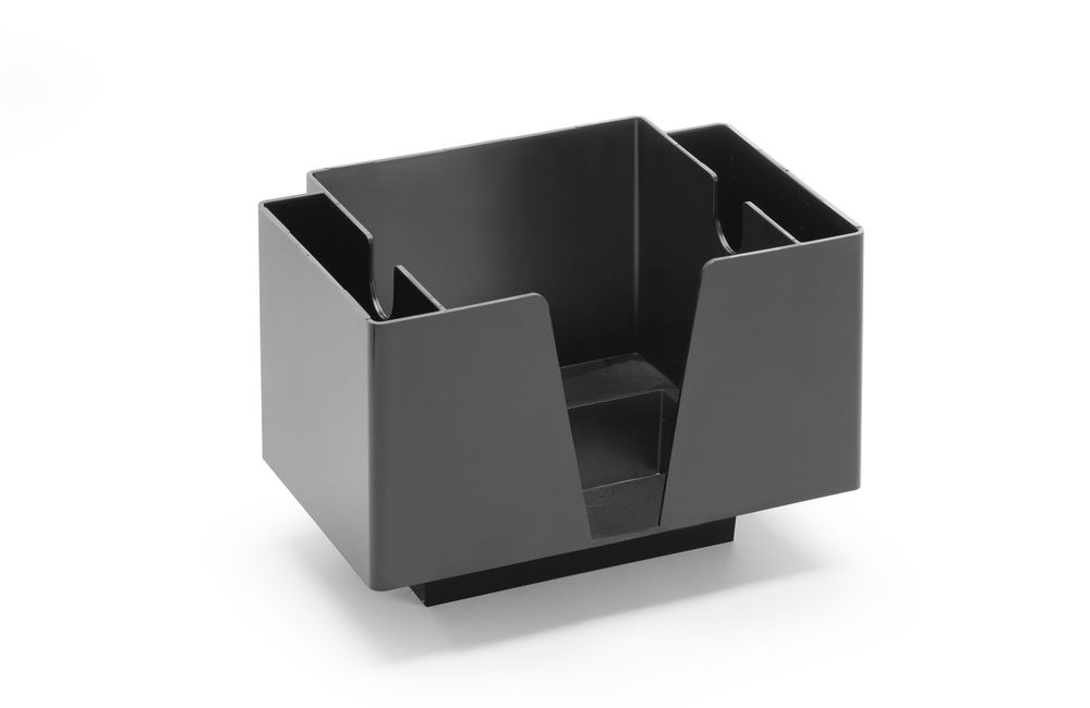 Napkin holder - 3 compartments, BarUp, Black, 193x143x(H)136mm