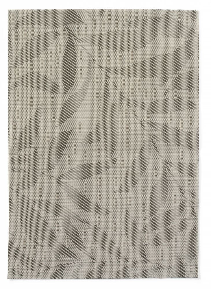 Bordsunderlägg, löv – set, HENDI, ljusgrå, 6 st., 450x300mm