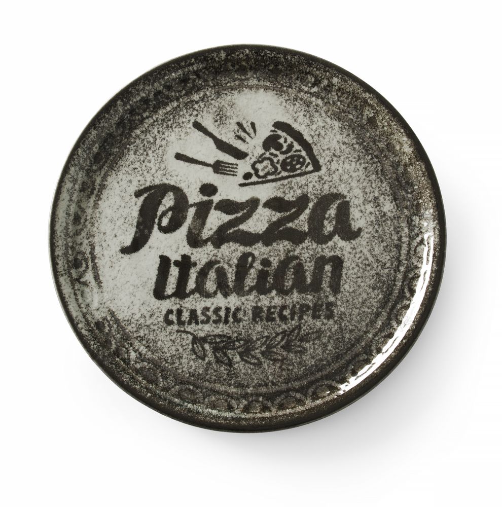 Pizzatallrik Receptsamling Svart, HENDI, Svart, ⌀330mm