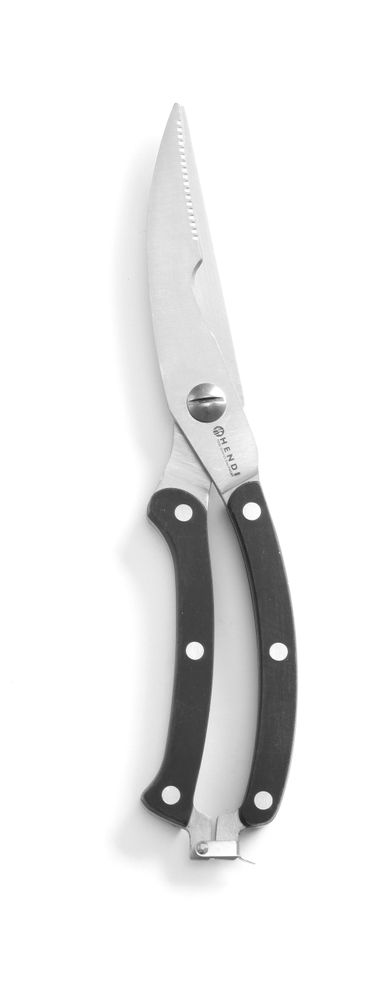 Fjäderfäsax, HENDI, Kitchen Line, Svart, (L) 260 mm