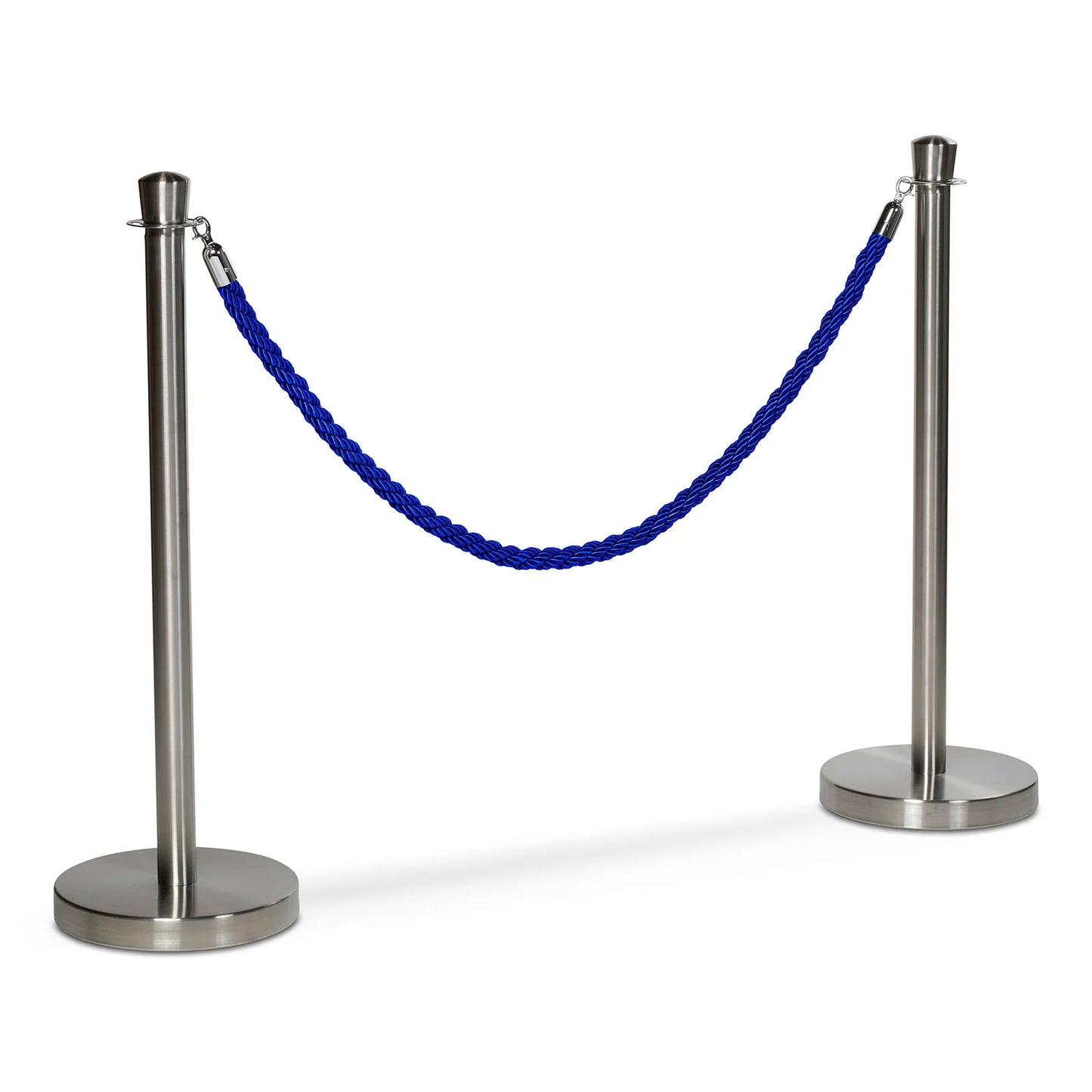 Flätat rep till köstolpe, Blå/silver - 150cm