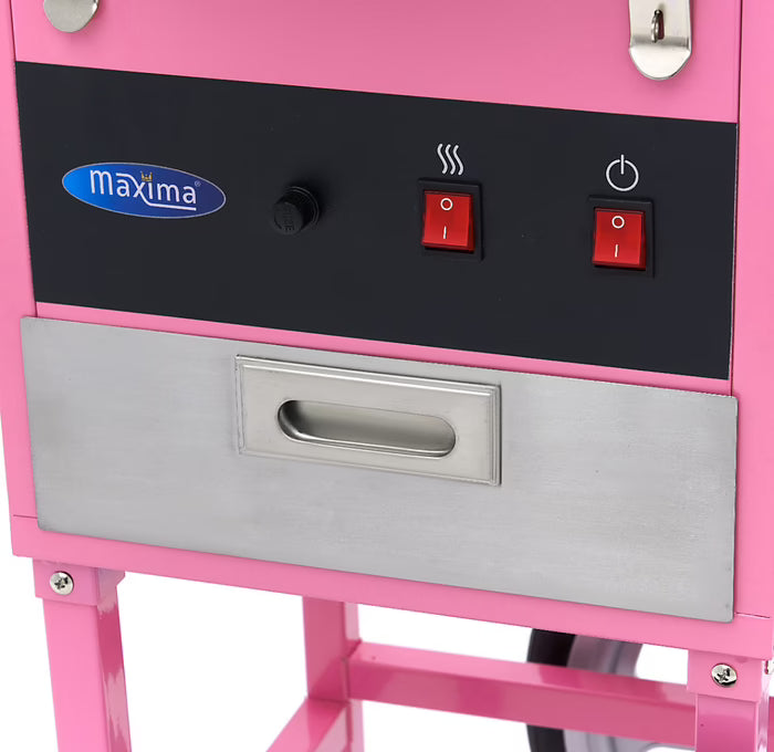 MAXIMA Sockervaddsmaskin med Vagn - Ø 52cm Rosa