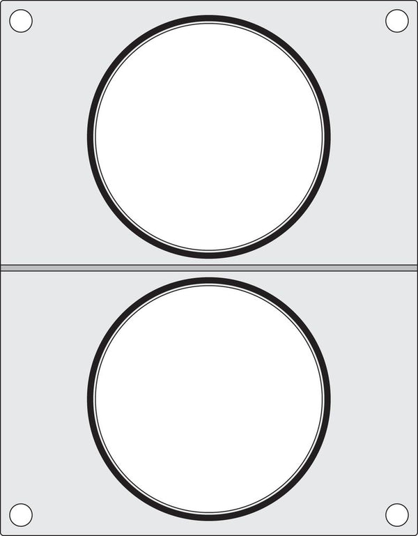 Hendi Trågförslutningsmatris, 2x soppbehållare ø115 mm
