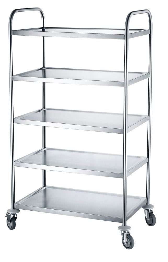 Serveringsvagn med 5 hyllplan, HENDI, 905x585x(H)1545mm