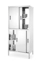 Hendi Genomgångsskåp med skiljevägg och skjutdörrar – bultad, Kitchen Line, 1000x600x(H)1800mm