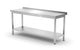 Hendi Väggbord med hyllplan – bultad, djup 600 mm, Profi Line, 1800x600x(H)850mm