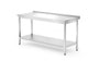 Hendi Väggbord med hyllplan – bultad, djup 700 mm, Profi Line, 1600x700x(H)850mm