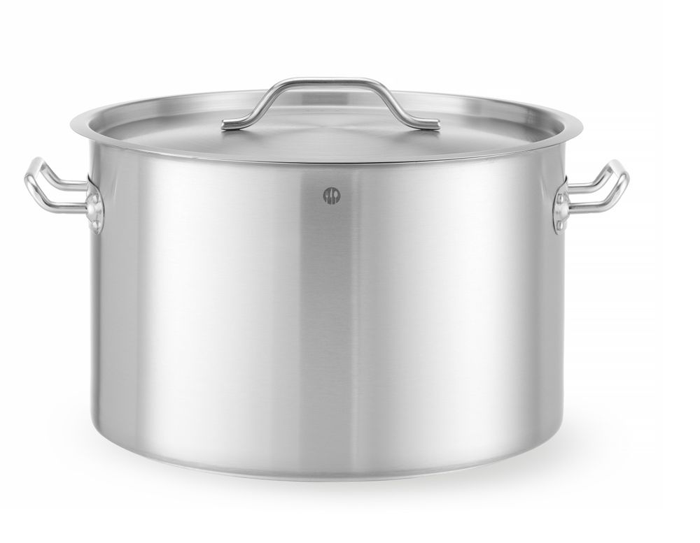 Gryta i mitten - med lock, HENDI, Budget Line, 32L, Ø400x(H)260mm