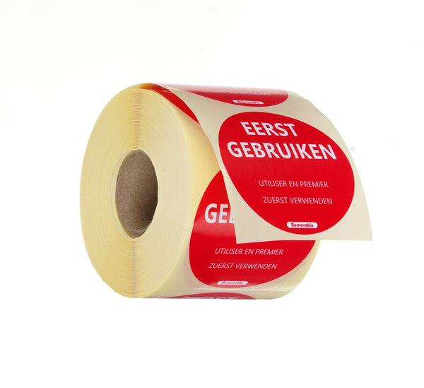 Food safety stickers, multi-use, easy removable, “USE FIRST”