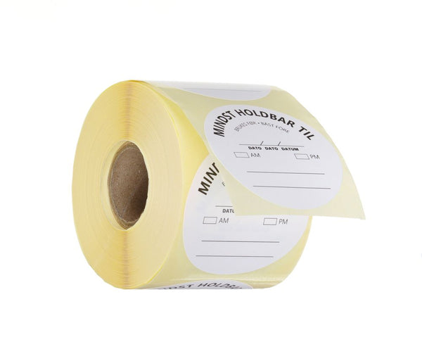 Food safety labels, multi-use, easy removable, “USE BEFORE”