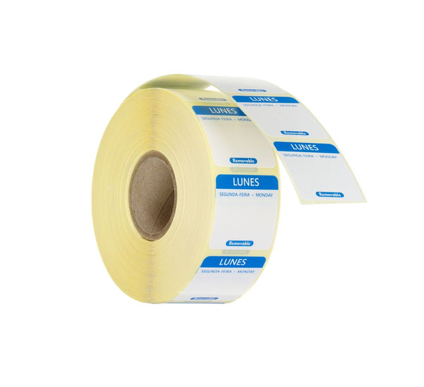 Daily food safety labels, multi-use, easy removable