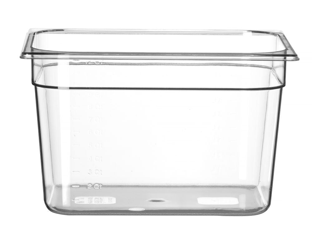 Behållare GN 1/2 polykarbonat, HENDI, Profi Line, GN 1/2, 12,5L, Transparent, 325x265x(H)200mm