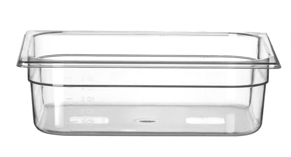 Behållare GN 1/2 polykarbonat, HENDI, Profi Line, GN 1/2, 6,5L, Transparent, 325x265x(H)100mm