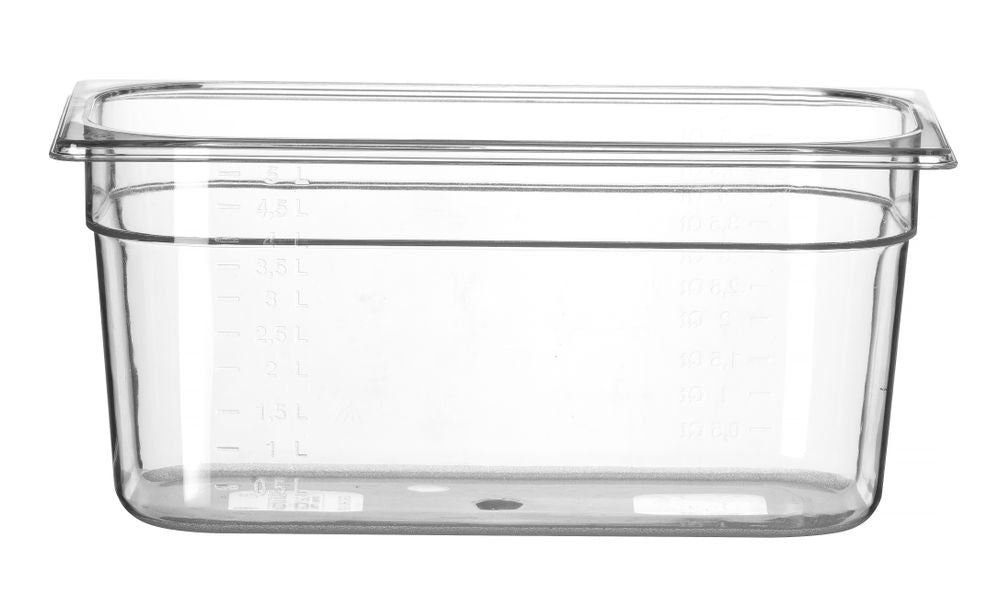 Behållare GN 1/3 polykarbonat, HENDI, Profi Line, GN 1/3, 5,7L, Transparent, 325x176x(H)150mm