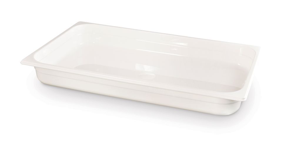 Behållare GN 1/1 vit polykarbonat, HENDI, GN 1/1, 9L, Vit, 530x325x(H)65mm
