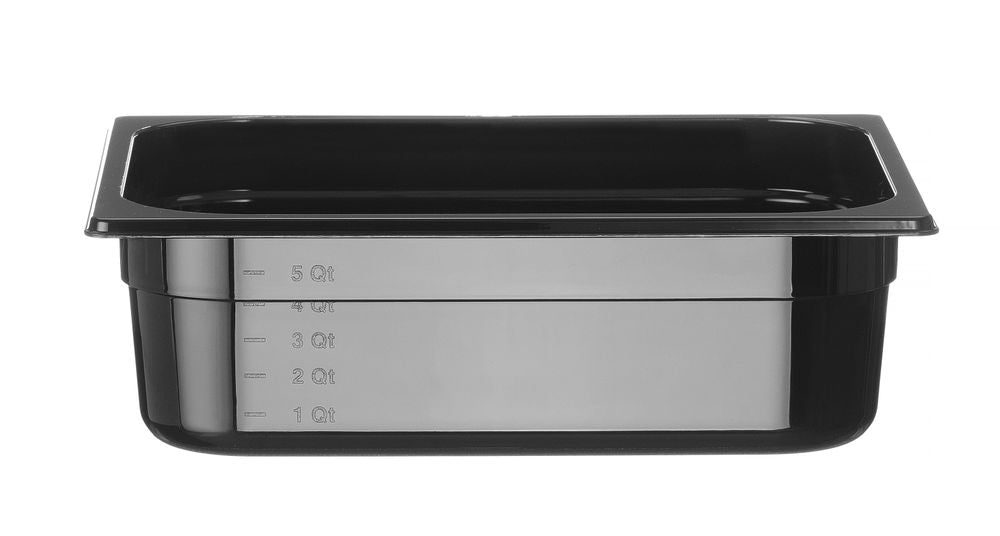 Behållare GN 1/2 svart polykarbonat, HENDI, Profi Line, GN 1/2, 6,5L, Svart, 325x265x(H)100mm