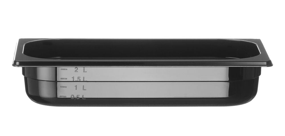 Behållare GN 1/3 svart polykarbonat, HENDI, Profi Line, GN 1/3, 2,5L, Svart, 325x176x(H)65mm