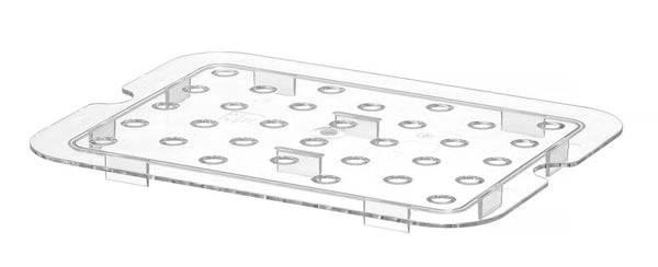 Hendi Perforerad dropphylla för GN-behållare i polykarbonat, Profi Line, GN 1/2, Transparent, 265x206mm