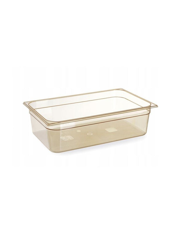 Hendi GN 1/1-behållare, högtemperaturbeständig, GN 1/1, 9 l, transparent, 530 x 325 x (H) 65 mm