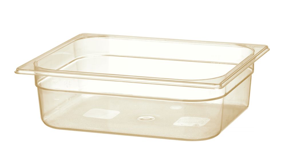 GN 1/2-behållare, högtemperaturbeständig, HENDI, GN 1/2, 6,1 l, transparent, 325x265x(H)100 mm