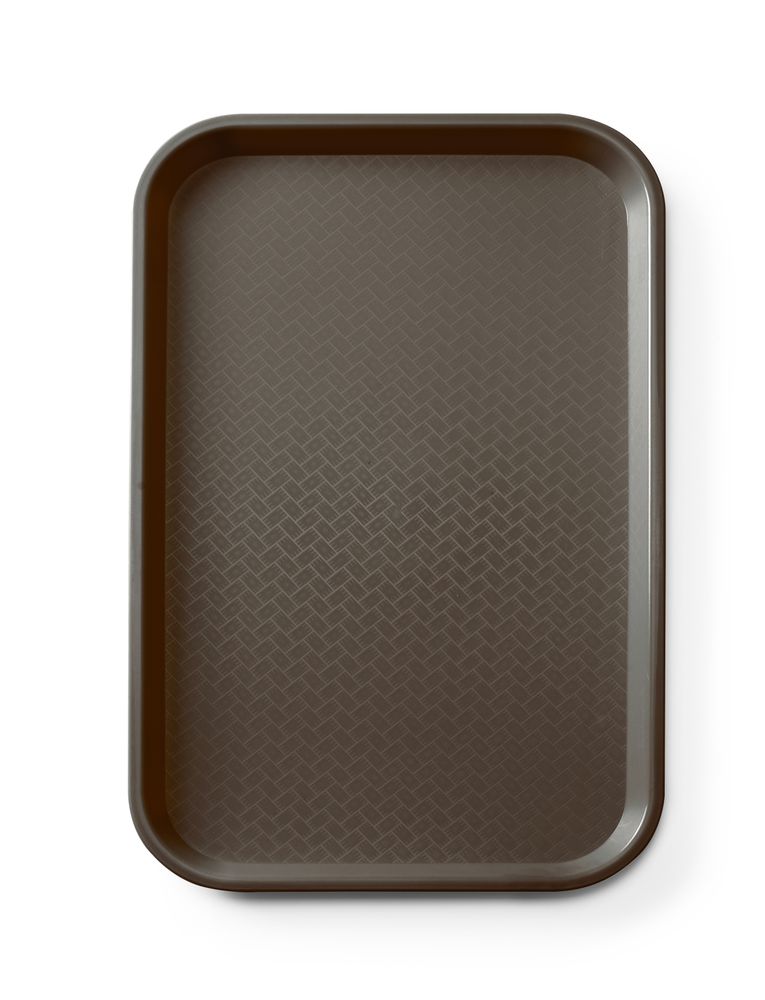 Snabbmatsbricka i polypropylen GN 1/1, AmerBox, GN 1/1, Brun, 530x325x(H)20mm, Rektangulär