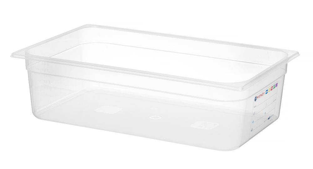 Behållare GN 1/1 HACCP, HENDI, GN 1/1, 21L, Transparent, 530x325x(H)150mm