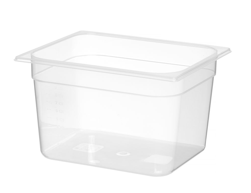 Behållare GN 1/2 polypropen, HENDI, Profi Line, GN 1/2, 12,5L, Transparent, 325x265x(H)200mm