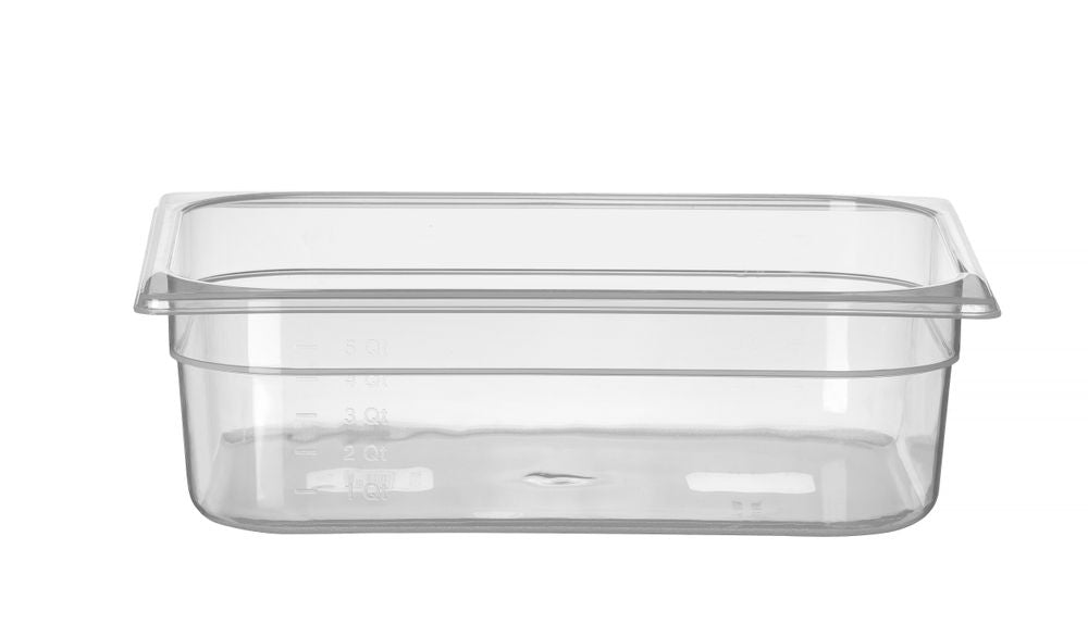 Behållare GN 1/2 polypropen, HENDI, Profi Line, GN 1/2, 6,5L, Transparent, 325x265x(H)100mm