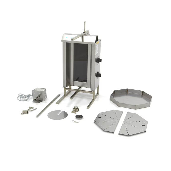 Elektrisk kebabgrill - 2 brännare - 20 kg kött MAXIMA