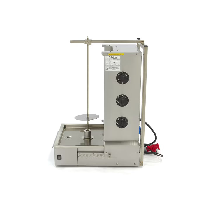 Elektrisk kebabgrill - 3 brännare - 40 kg kött MAXIMA