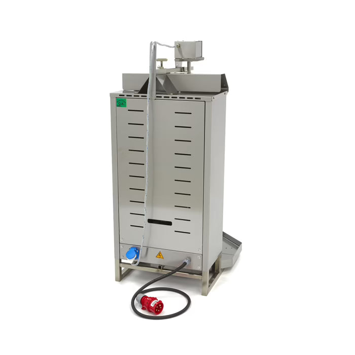 Elektrisk kebabgrill - 4 brännare - 50 kg kött MAXIMA