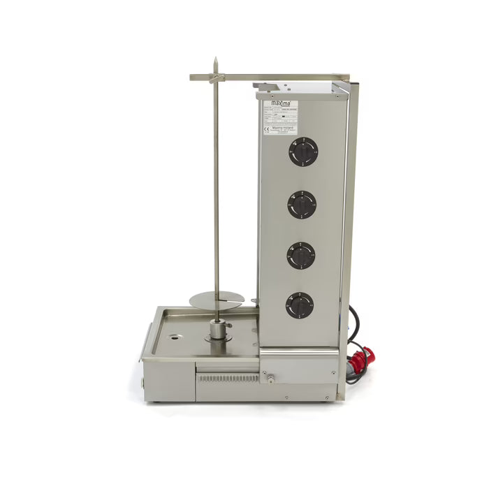 Elektrisk kebabgrill - 4 brännare - 70 kg kött MAXIMA
