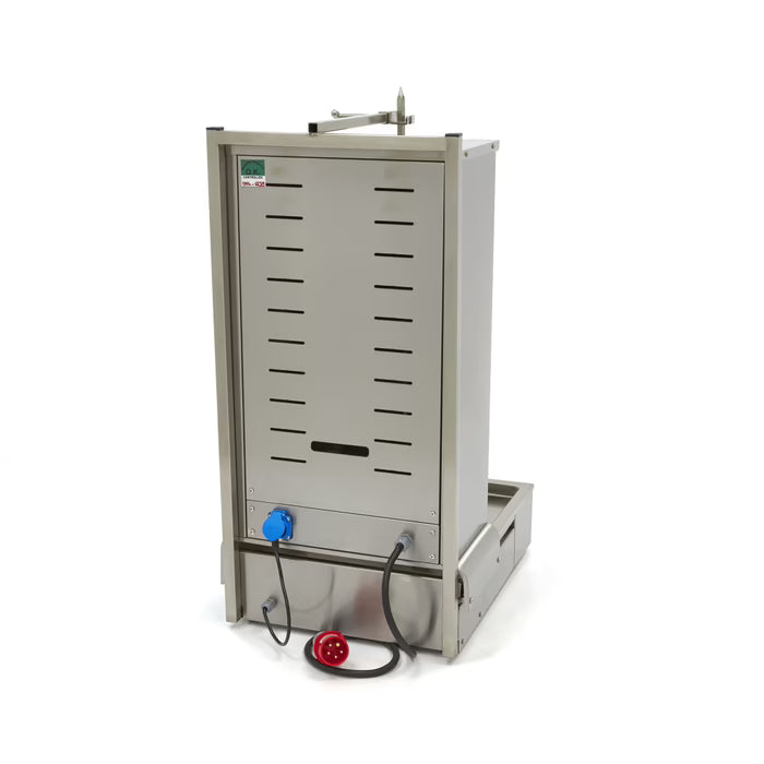 Elektrisk kebabgrill - 4 brännare - 70 kg kött MAXIMA