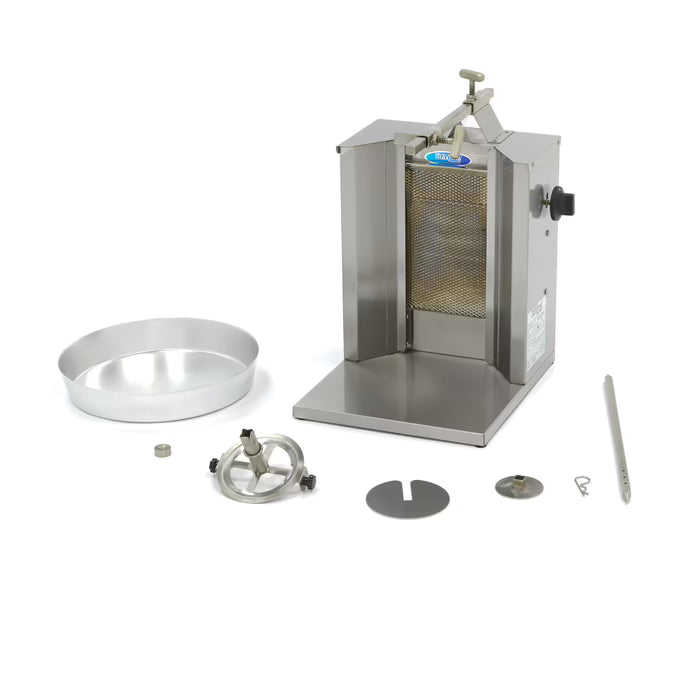 Kebabgrill Gas - 1 brännare - 10 kg kött MAXIMA