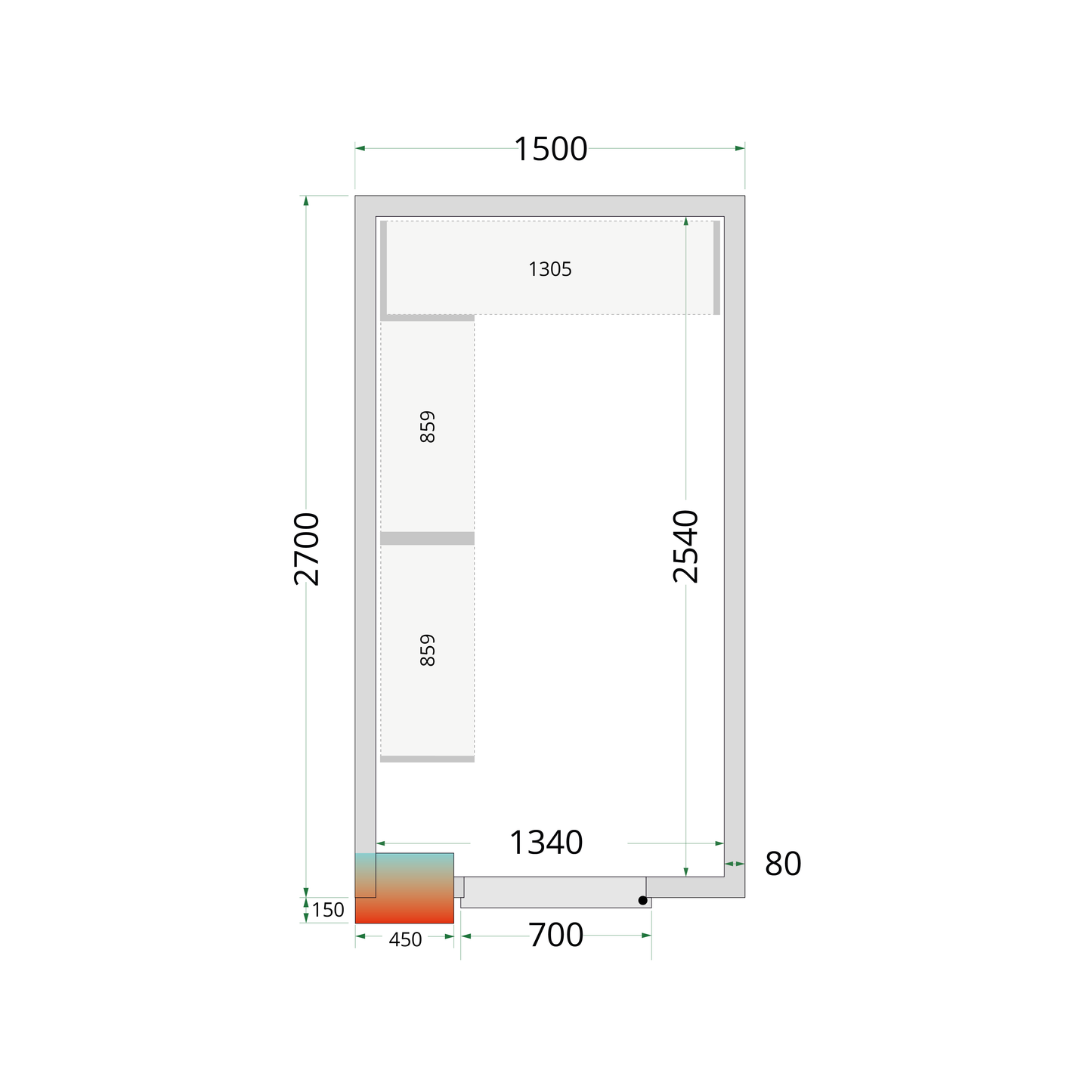 CR 150x270x212 NF