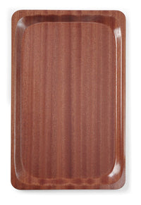 AmerBox Serveringsbricka, rektangulär, halkfri, laminerad, mahogny, 460x360mm